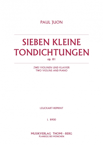 Sieben kleine Tondichtungen op. 81