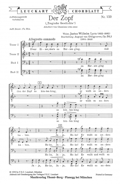 Der Zopf op. 58 Nr. 5