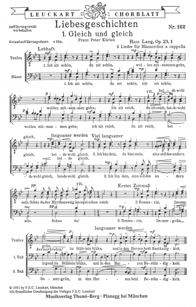 Liebesgeschichten op. 23