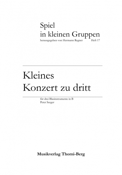 Kleines Konzert zu dritt