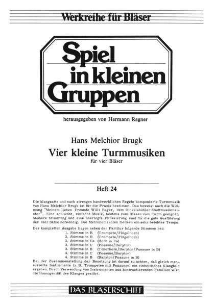 Vier kleine Turmmusiken