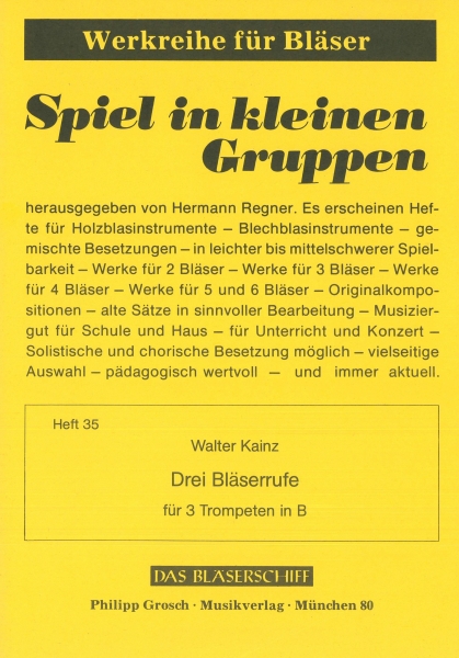 Drei Bläserrufe