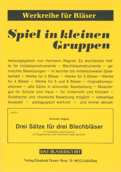 Drei Sätze für 3 Blechbläser