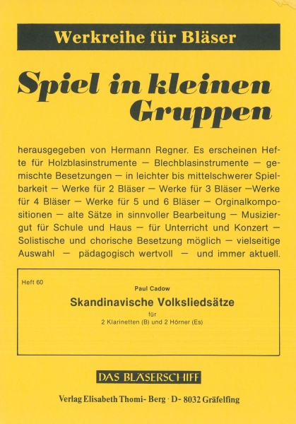 Skandinavische Volksliedsätze