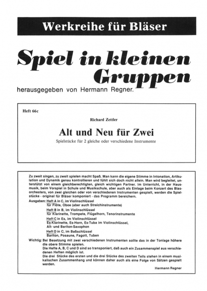 Alt und Neu für Zwei - Heft C