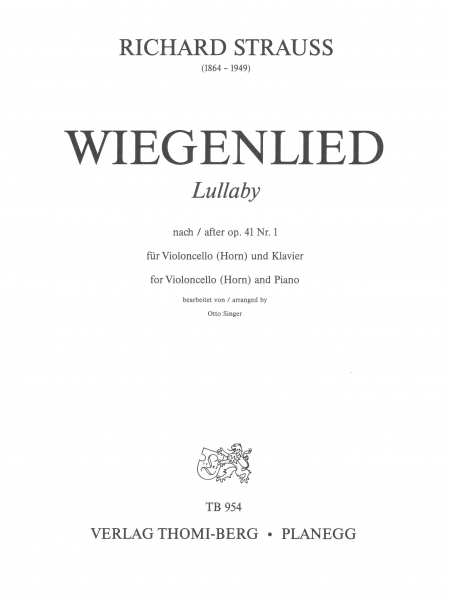 Wiegenlied op. 41 Nr. 1 (Lullaby)