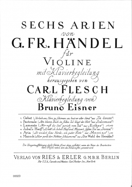 Jubals Harf Arie für Violine und Klavier (pdf-Download)