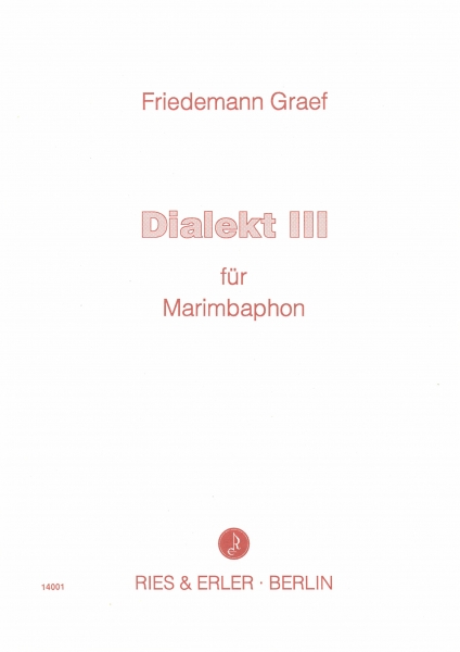 Dialekt III für Marimbaphon
