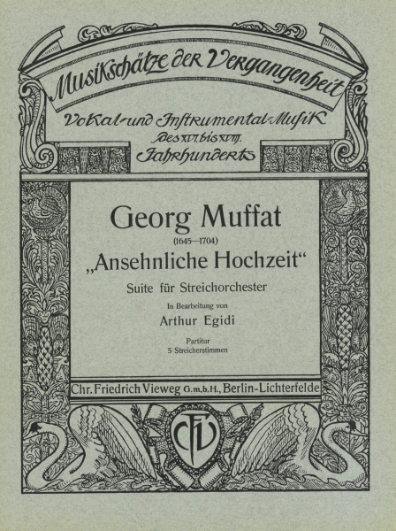 Ansehnliche Hochzeit - Suite aus dem 2. Florilegium D-Dur (Partitur)