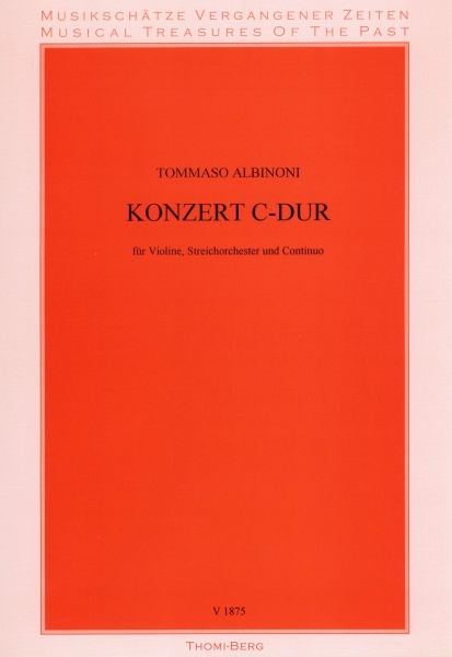 Konzert C-Dur für Violine, Streichorchester und Cembalo (Partitur)