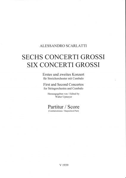 Sechs Concerti grossi - Nr. 1 f-moll, Nr. 2 c-moll (Partitur)