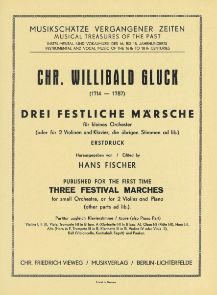 Drei festliche Märsche für kleines Orchester