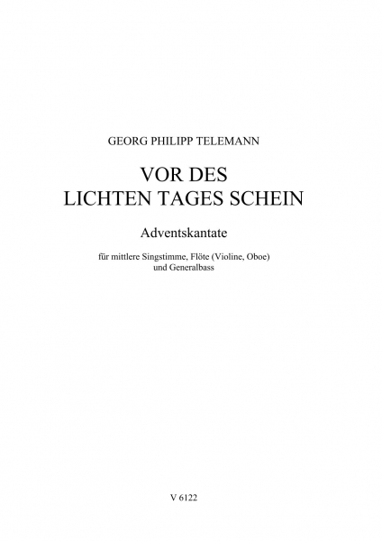 Vor des lichten Tages Schein