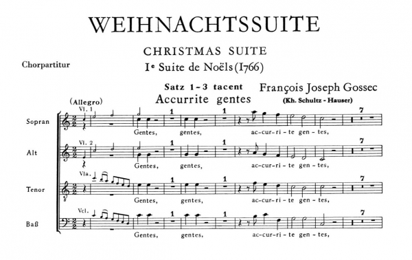Weihnachtssuite - I. Suite des Noels (Chorpartitur)