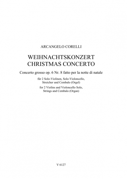 Weihnachtskonzert op. 6 Nr. 8 (Partitur)