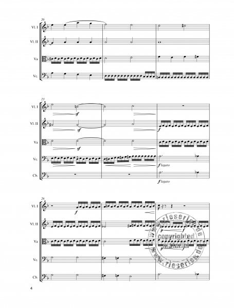 Hommage à la Pologne für Violine solo, Klavier, Flöte, Klarinette und Streichquintett