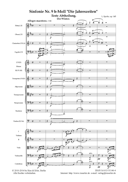Sinfonie Nr. 9 h-Moll op. 143 "Die Jahreszeiten"