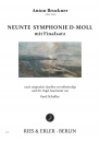 Neunte Symphonie d-Moll mit Finalsatz für Orgel bearbeitet