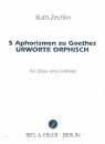 5 Aphorismen zu Goethes Urworte Orphisch für Oboe und Cembalo